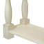Console 63 po blanc antique avec tiroirs et tablette, convient au vestibule, au couloir et au salon-475770494