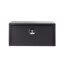 Coffre à outils de 36 pouces en aluminium avec coffre de rangement pour coffre à outils robuste avec serrure et clés, coffre de remorque imperméable, plaque de fil de diamant extra épais mat