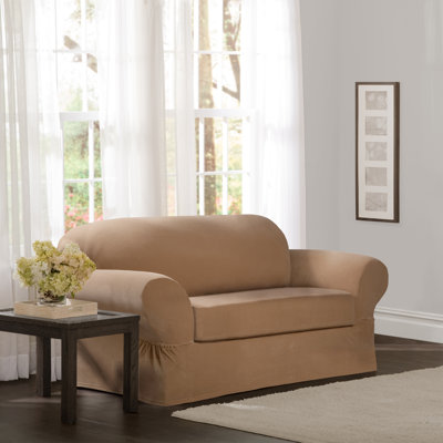 Stretchable Box Cushion Loveseat Slipcover