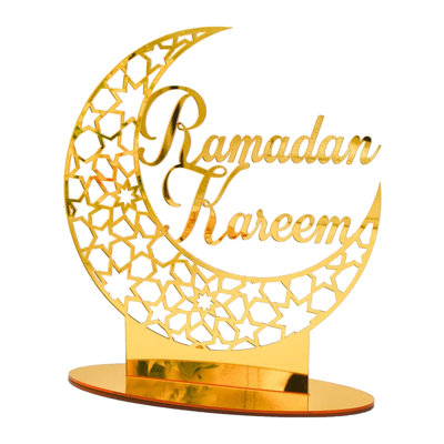 Eid Acrylic Home Ornament, Mubarak Decoration Ramadan Decoration Eid Mubarak Islamic Pendant Eid Al Adha Party Supplies Ramadan Kareem Gift