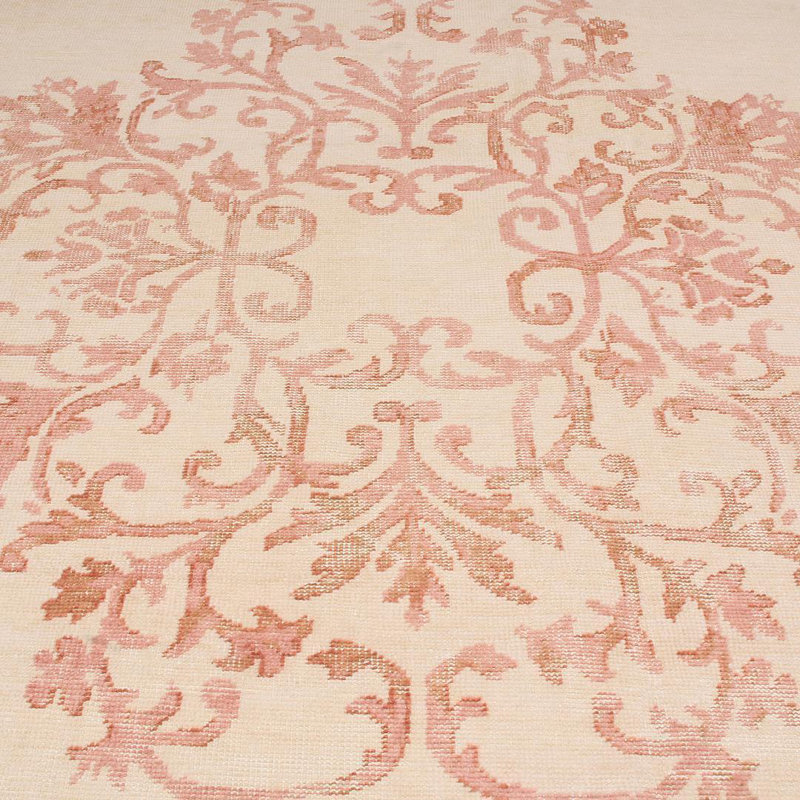 Distressed Homage Hand Knotted Wool Area Rug, Rectangle 8' x 10'