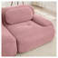 Canapé modulaire en velours côtelé rose avec accoudoirs courbés extra larges, aucun assemblage requis-520895514-520895521