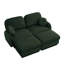 Canapé en forme de U en chenille avec repose-pieds mobile et assemblage facile-129025483