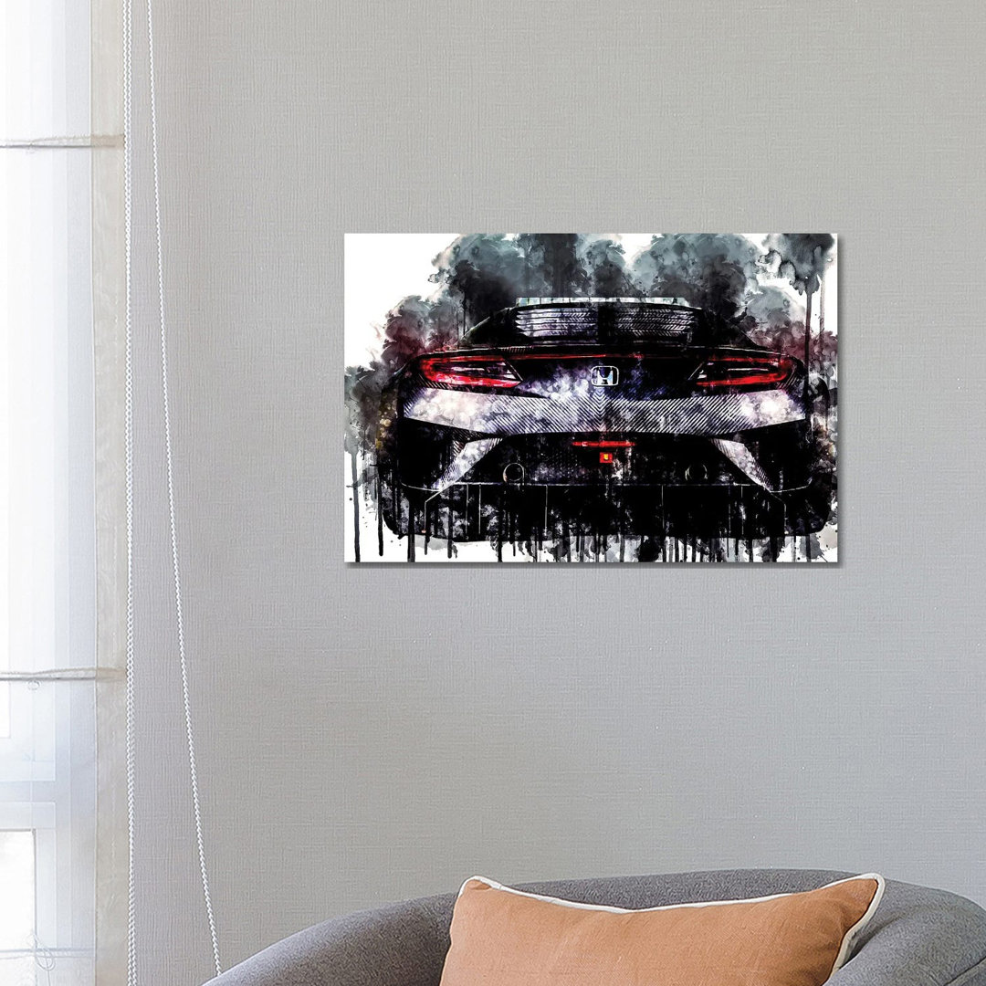 2017 Honda NSX GT3 Fahrzeug XCVI von Sissy Angelastro - Galerie-verpackte Leinwand Giclée auf Leinwand