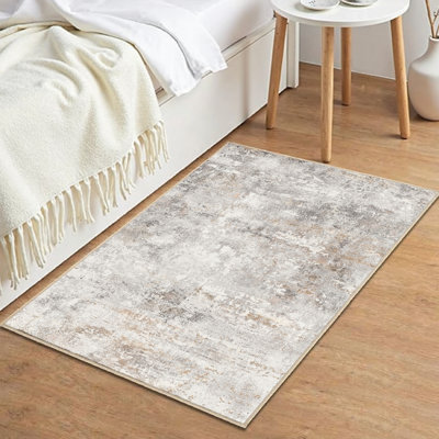 Tapis abstrait lavable avec envers antidérapant Elroy