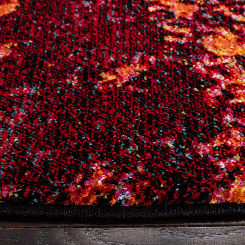 Vincenzo Performance Abstract Rug, Round 6'7"