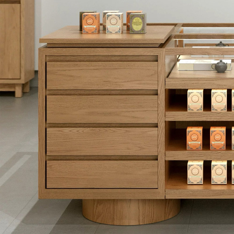 Multifunctional display desk storage cabinet