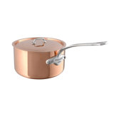 Mauviel M'3 S Copper Sauce Pan With Lid, Cast Stainless Steel Handle, 1.8-Qt