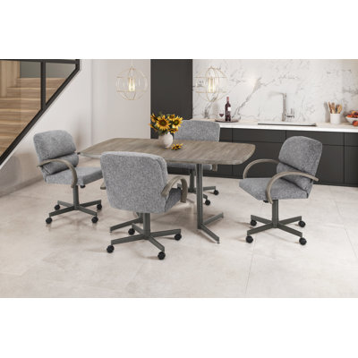 Chaise avec accoudoirs rembourrée Xhemil