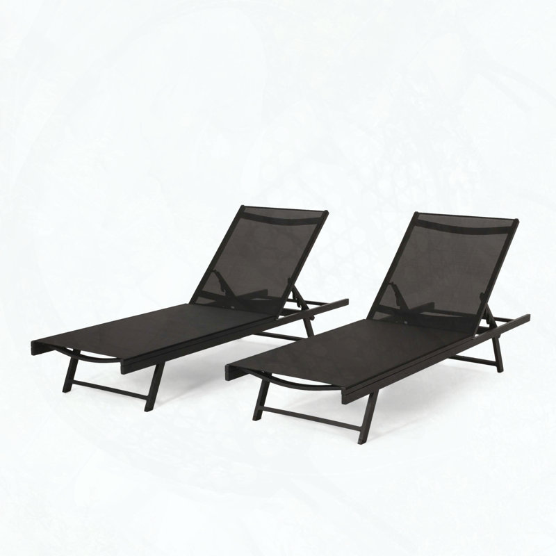 Chaise Lounge, Black