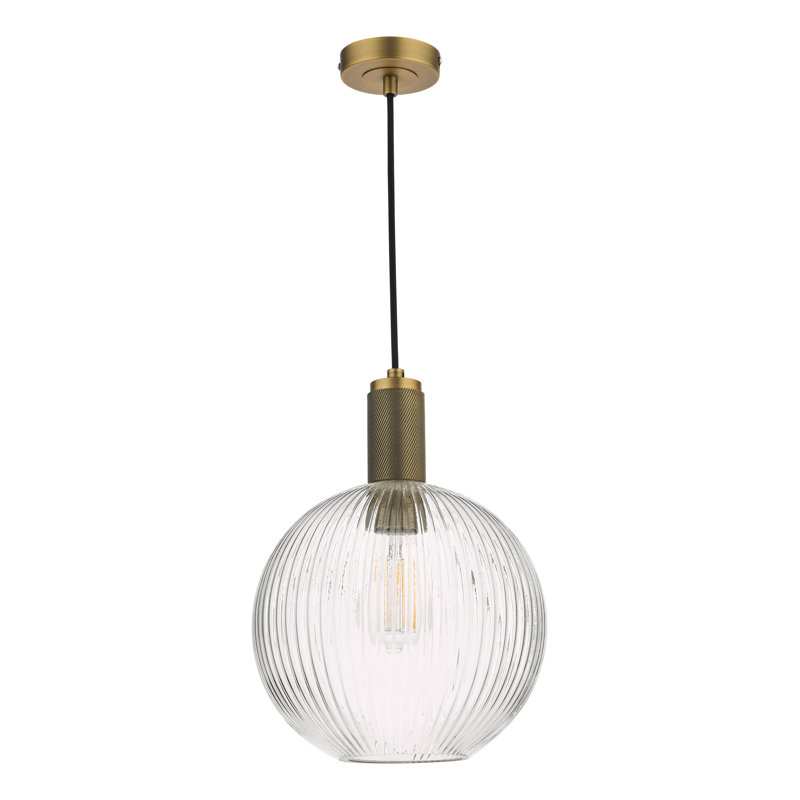 1 - Light Pendant, Natural Brass