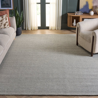 Shaniko Handmade Flatweave Grey Area Rug