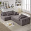 Ensemble de canapé modulaire rembourré Modern Chenille-117842198
