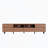 Modern TV Stand With Drawers & Open Shelves – Walnut Finish