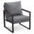 Modern Accent Chairs, Faux Leather Upholstered  Armchairs, Waiting Room Guest Chair-1912509873