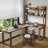 Light-walnut L-Shaped Solid Wood desk-109542603-109542607