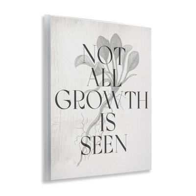 Not All Growth Is Seen Wall Plaque Art by Daphne Polselli