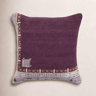 Mikes Embroidered Throw Pillow