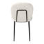 Hessmer 49cm H Upholstered Metal Upholstered Back Side Chair in Cream