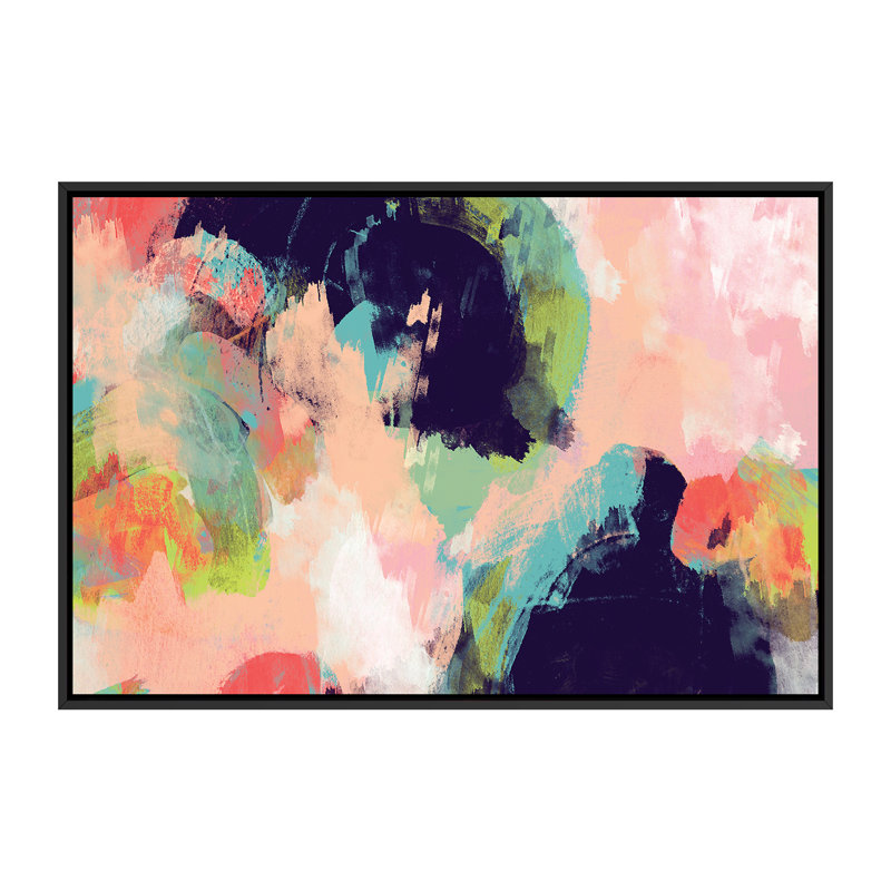 « vibrant spring i », reproduction d’impression, H 40 po x l 60 po x P 1,5 po, Toile avec cadre noir