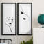 Cadre photo, ensemble de peintures sur papier