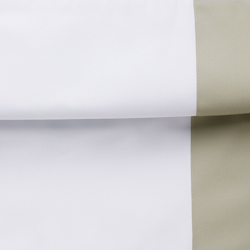Store romain occultant Frontera, Blanc / gris, L 34 po x L 64 po