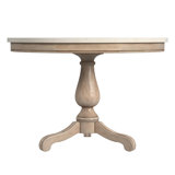 Danielle 44" Round Pedestal Marble top Dining Table