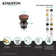 Kingston Brass Trimscape Brass Toe Touch Tub Drain Shoe with Overflow