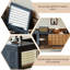 Coiffeuse et commode 47,24 po brun et noir