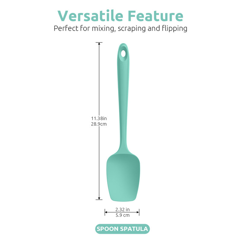 Grattoir flexible en silicone résistant à la chaleur U-Taste 600ºF, Ciel turquoise