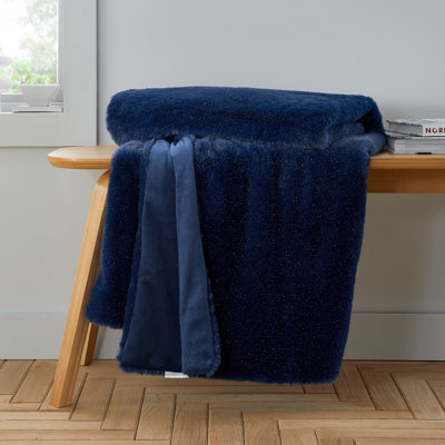 Cosy Glamour Fur Blanket Throw