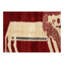 One-of-a-Kind 3'7'' X 6'2'' New Age in Red