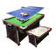 Table de jeu MATTEW 7-en-1 3-en-1 - table de billard, air hockey et tennis de table avec plateau repas-112299927