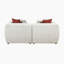 Causeuse Hoskin de 84 po en chenille moderne et contemporaine avec ressorts ensachés haute densité, 4 coussins décoratifs et commodité pré-assemblée
