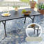 Table de salle à manger d'extérieur rectangulaire de 180 cm (70,9 po) avec trou pour parasol-639113029