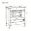 Meuble-lavabo simple de 30 po avec comptoir en céramique, portes doubles à fermeture amortie et tiroir inférieur, organisateurs montés sur la porte-348157755