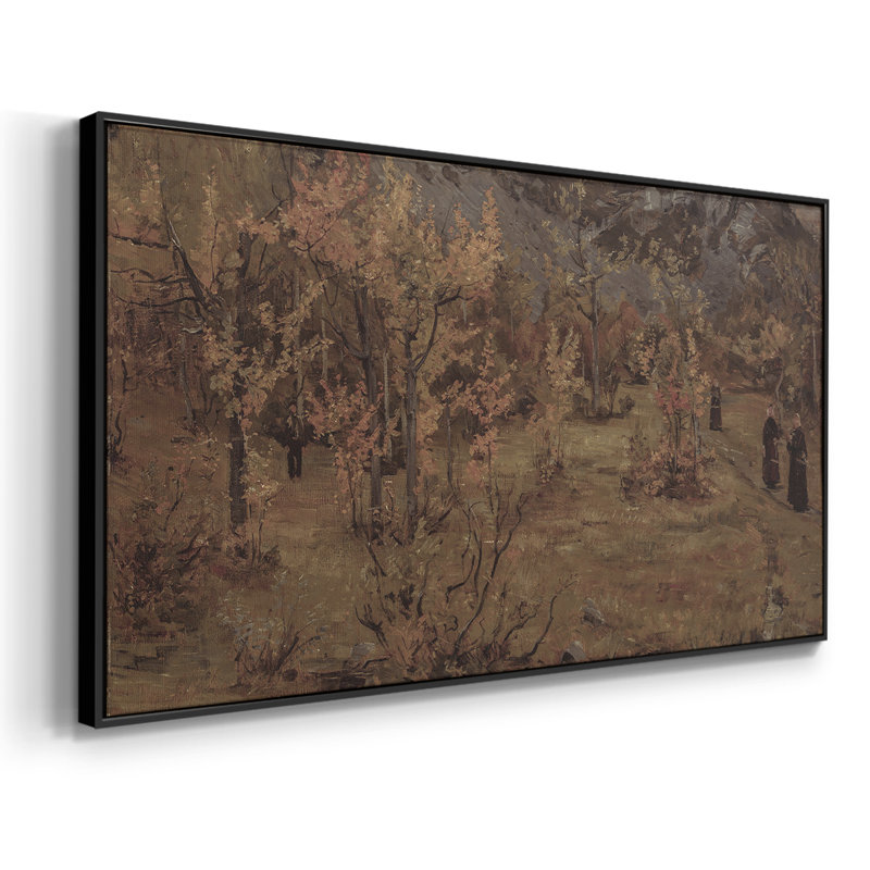 Série paysage - DCCL XXII - Toile tendue avec châssis tendue, prête à être accrochée, H 25 po x l 49 po, Noir