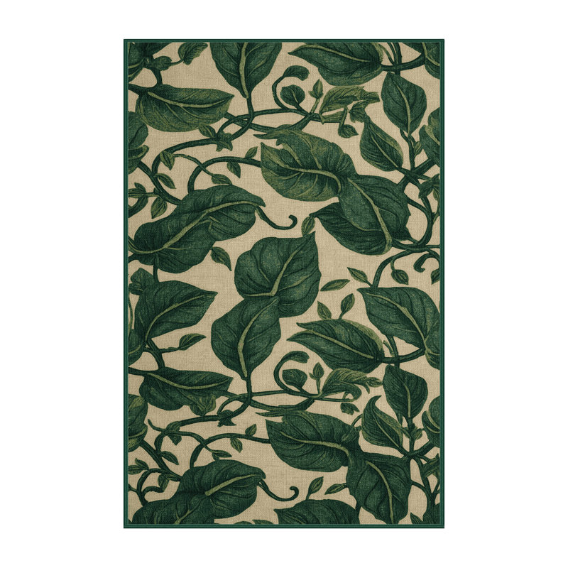  Tapis lavable épinards, Rectangulaire 2 pi x 3 pi