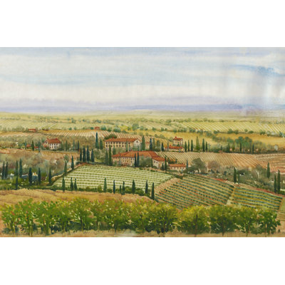 Wine Country View II by Tim OToole - Wrapped Canvas Painting