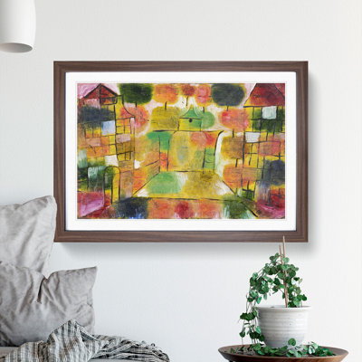 Tree and Architecture by Paul Klee - Picture Frame Painting