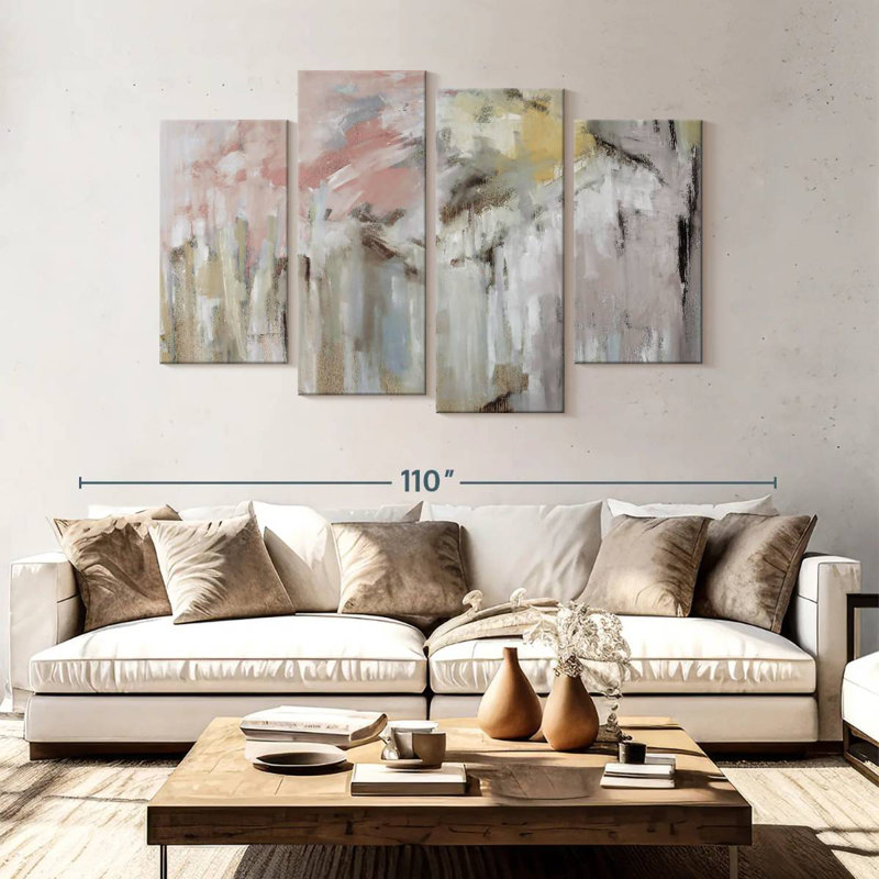 Avery Spring Splash Abstract, 54" H x 84" W