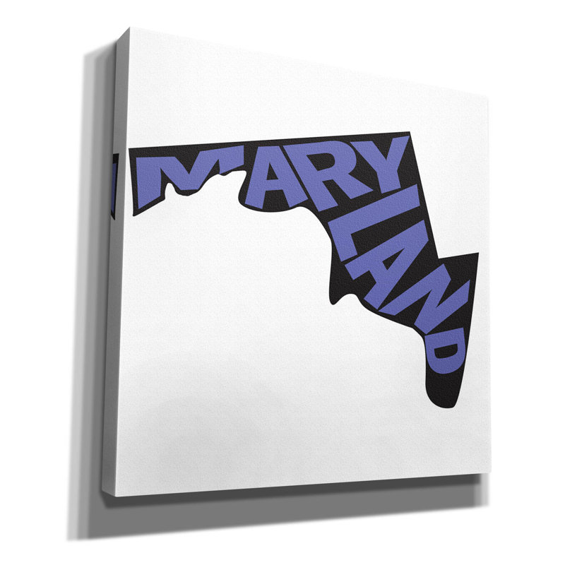 «Maryland 2» par Art Licensing Studio, art mural sur toile, H 26 po x l 26 po x P 1,5 po