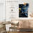 Avery Abstract Blue and Gold-108504173