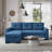 91.7" Solid Wood Frame Storage Reversible Recliner Chair With Foam Cushion, Dual-Purpose Sofa And Sofa Bed, Small Living Room Furniture-268501099