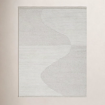 Alar Ivory Hand-Woven Wool Rug