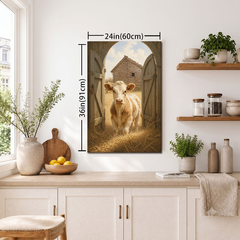 Impression sur toile rustique rustique, 24 * 36 pouces (60 * 90 * 2cm)