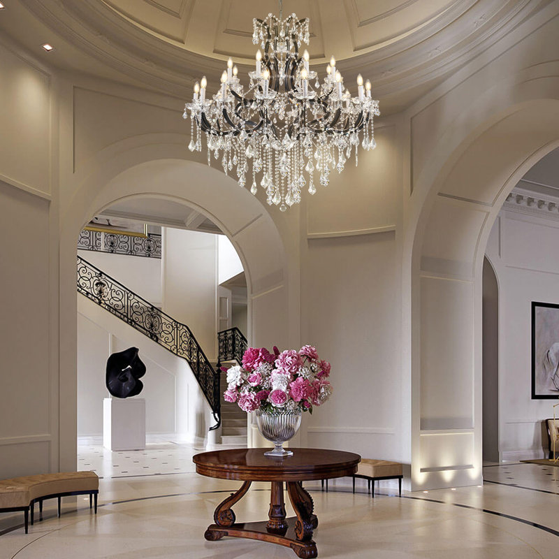 24-Light 49" Classic Crystal Chandelier