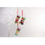 12.5cm Handmade Fabric People Hanging Figurine Ornament