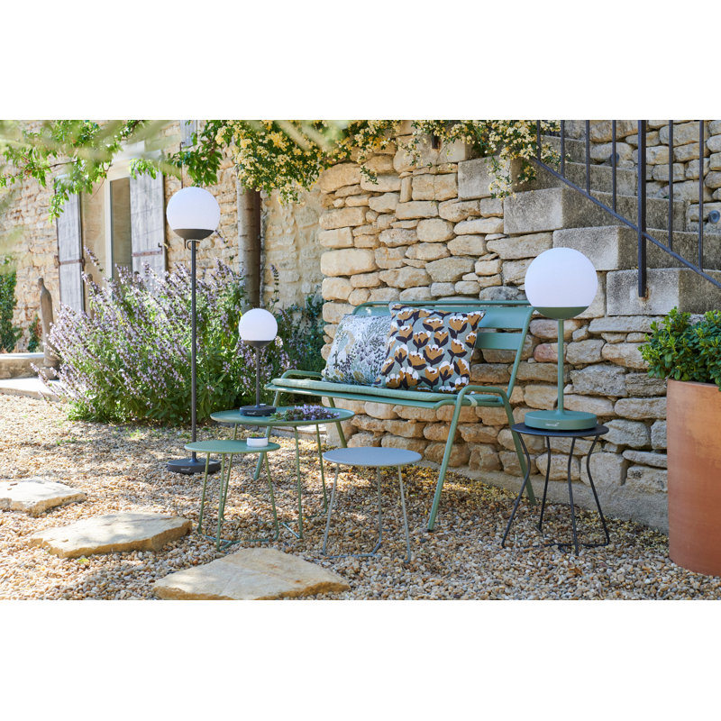 Cocotte Outdoor Round Side Table, Black Cherry