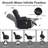 PU Leather Electric Power Lift Heated Massage Recliner Chair with Cup Holders and USB Type C (Black)-128721375
